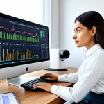 콘텐츠 크리에이터의 하루 업무 루틴 - **
"A content creator in a brightly lit, modern office, researching trending topics on a computer. ...