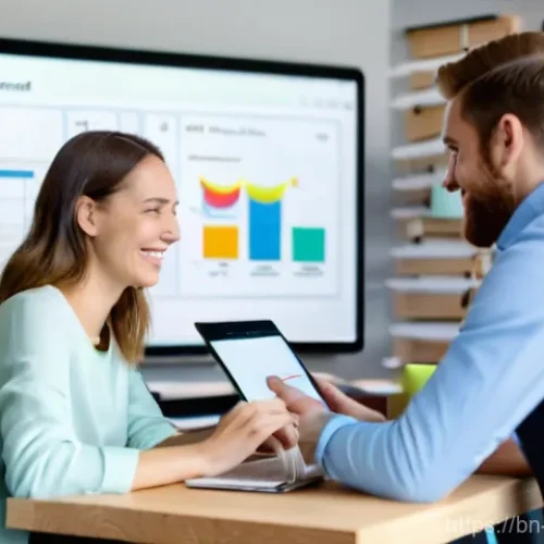 Home 1 콘텐츠 크리에이터의 업무 협업 툴 추천 - **Prompt 1: Collaborative Content Strategy Meeting**
A diverse team of four content creators (tw...